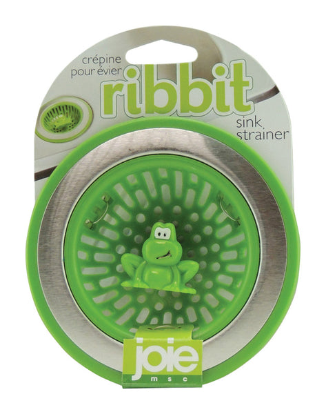 Joie Ribbit Frog Green Plastic/Stainless Steel Sink Strainer