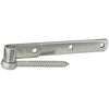 Bisagra con correa y gancho de tornillo de acero plateado galvanizado de 10 in de largo de National Hardware (paquete de 5)