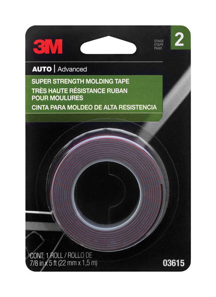 3M 5 in. L X 7/8 in. W Double-Sided Molding Tape