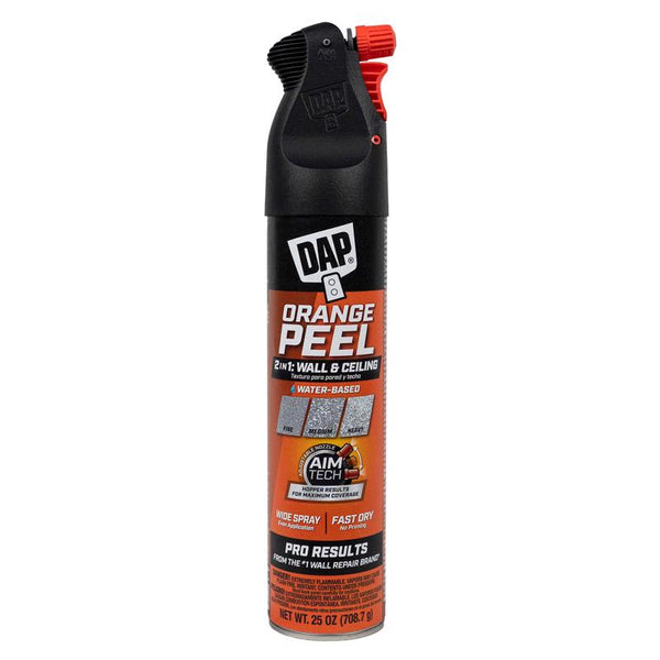 Spray texturizador de cáscara de naranja a base de agua blanca DAP, 25 oz