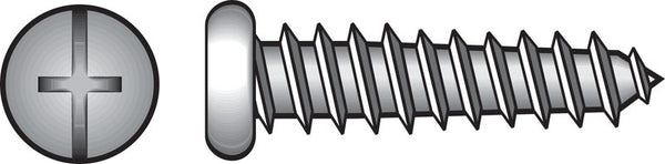 HILLMAN No. 14 X 3/4 in. L Phillips/Slotted Pan Head Sheet Metal Screws 100 pk