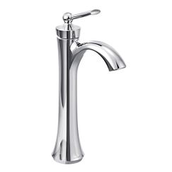 Grifo monomando cromado para baño de arco alto