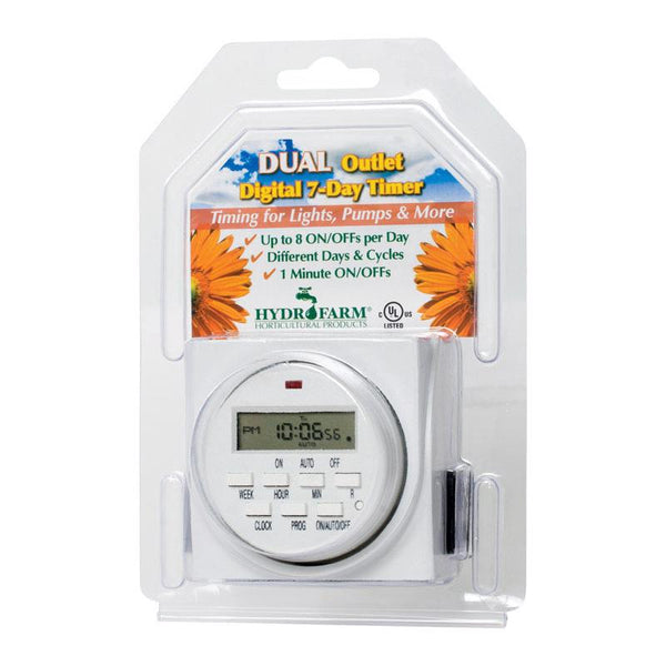 Temporizador de salida para sistema hidropónico Hydrofarm 120 V 1725 W