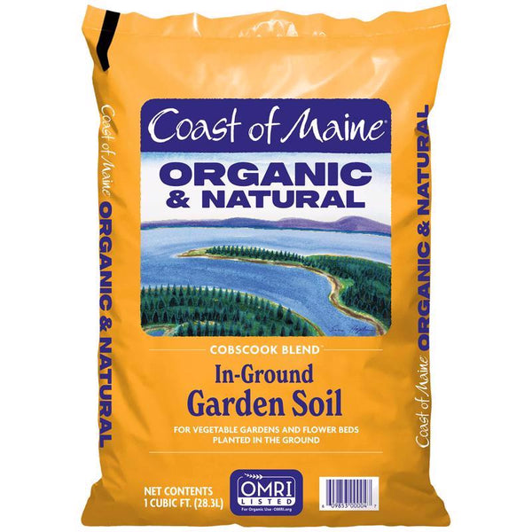 Tierra orgánica para huerto de frutas y verduras Cobscook Blend de la costa de Maine, 1 pie cúbico
