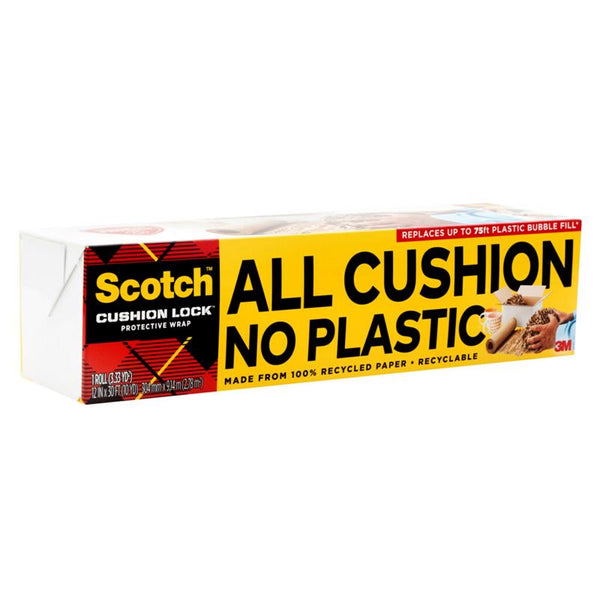 Envoltura acolchada Scotch Cushion Lock de 12 pulg. de ancho x 30 pies de largo, paquete de 1 (paquete de 6)