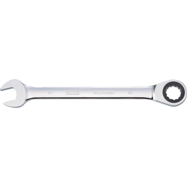 Llave combinada de trinquete métrica DeWalt de 30 mm x 30 mm, 16-23/32 pulg. de largo, 1 pieza