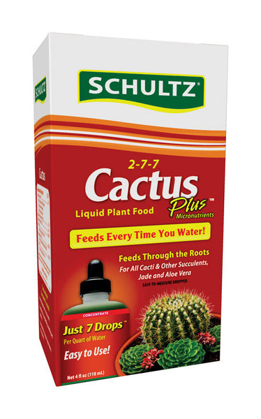 Alimento líquido para plantas Schultz Cactus Plus, 4 oz