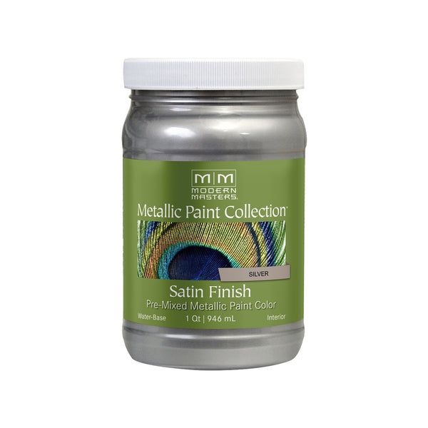 Esmalte protector de plata satinada Modern Masters, 1 cuarto de galón