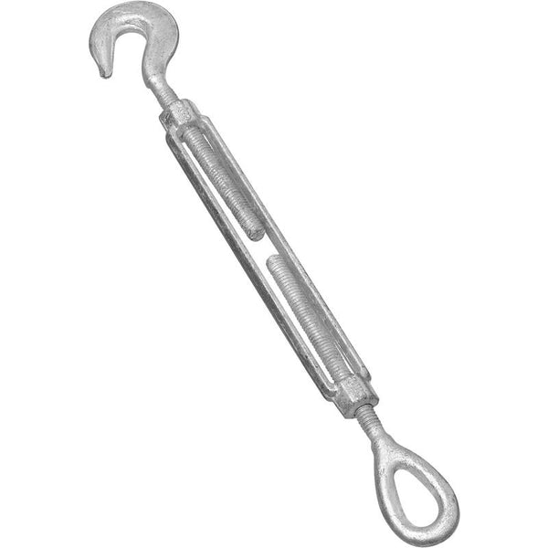 Tensor de gancho/ojo de acero forjado en plata galvanizado de National Hardware de 6 pulg., 700 lb, 1 paquete