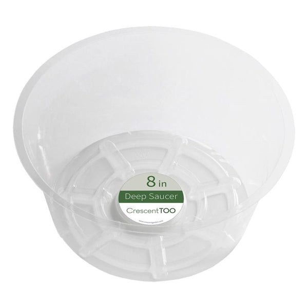 Crescent Garden 3.7 in. H X 8 in. D Plastic Plant Saucer Clear (Pack of 50)