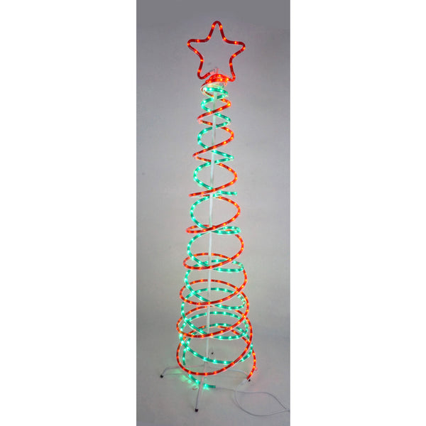 LED SPIRAL TREE MULTI 7'