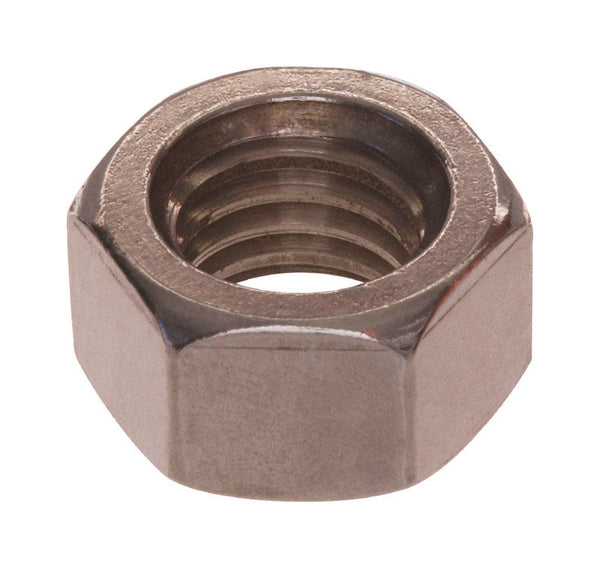 Tuerca para tornillo de máquina hexagonal SAE de acero inoxidable Hillman n.º 10-32 pulg., paquete de 100