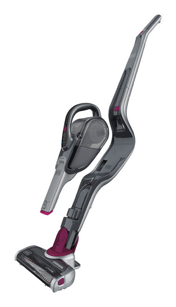 Black and Decker Smartech Bagless Cordless Rechargeable Stick/Hand Vacuum Cyclonic Gray