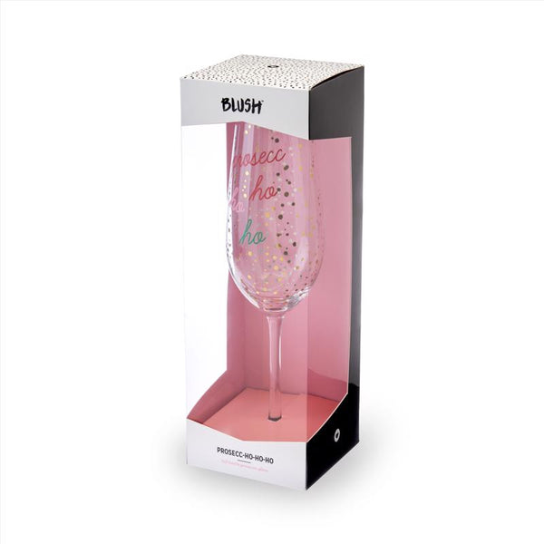Blush Multicolored Glass Champagne Flutes (Pack of 4)