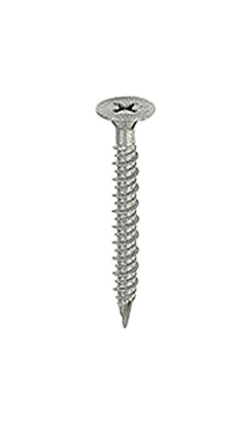 ITW No. 9 x 1-1/4 in. L Phillips Round Head Cement Board Screws 200 lb. 1 pk