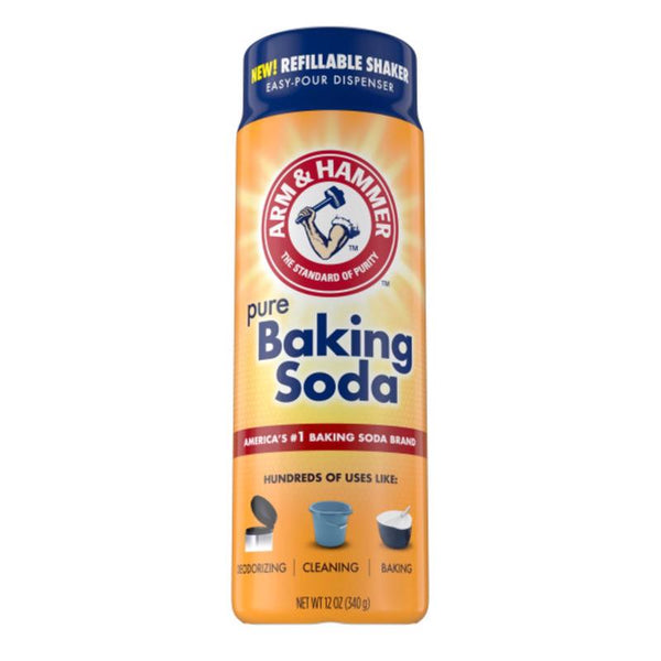 Polvo limpiador de bicarbonato de sodio sin aroma Arm & Hammer, 12 oz (paquete de 6)