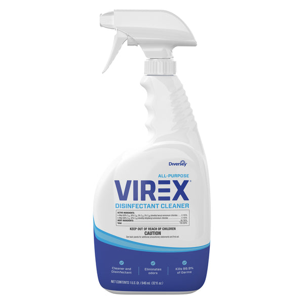 Diversey Virex Citrus Blend Disinfectant Deodorizer and Cleaner 32 oz 1 pk (Pack of 8)