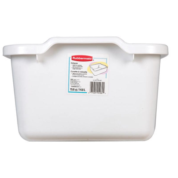 Bandeja de plástico antimicrobiana Rubbermaid blanca para platos (15,5 x 12,75 x 7,3/4 pulgadas) - Oferta de la semana