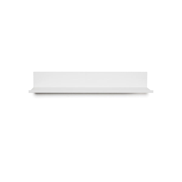 Estante flotante de aluminio blanco Hangman de 2,5 pulgadas de alto x 24 pulgadas de ancho x 4,63 pulgadas de profundidad