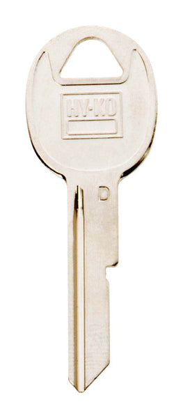 Hy-Ko Traditional Key Automotive Key Blank Single sided For Fits Gm Ignition And Most Models (Pack of 10)