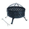 Living Accents Dome Shaped Steel Lattice Coal Fire Pit