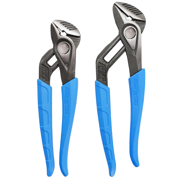 Juego de alicates de lengüeta y ranura de acero Channellock SpeedGrip de 2 piezas
