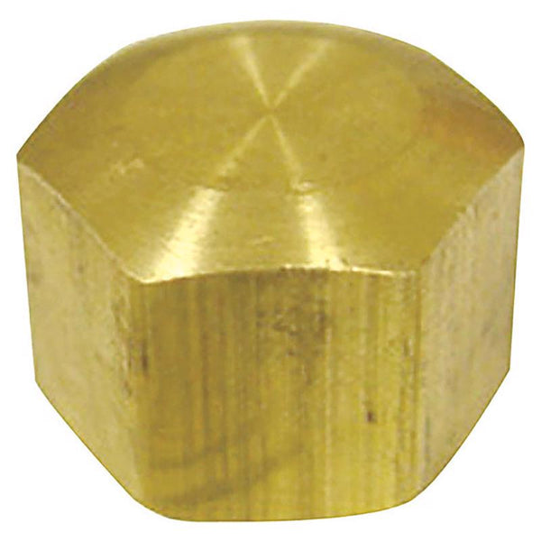 1/4 in. Compression Brass Cap (Pack of 5)