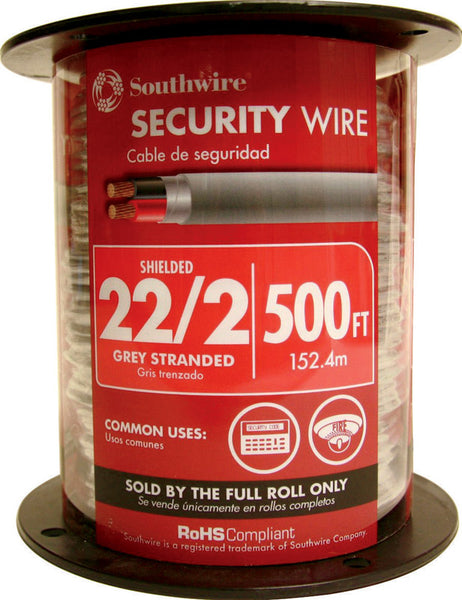 Southwire 500 ft. 22/2 Stranded Audio Security Cable Shielded (Pack of 500)