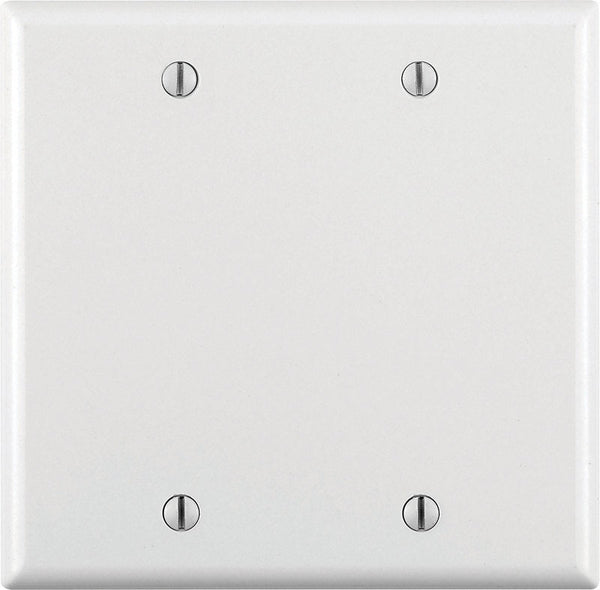 Leviton White 2 gang Plastic Blank Wall Plate Cover 1 pk (Pack of 25)