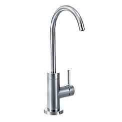 Grifo para bebidas de arco alto con una sola manija y cromado