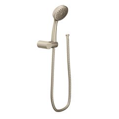 Brushed nickel eco-performance showerhead handheld shower