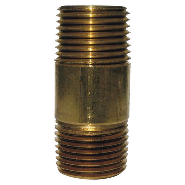 1/2 in. MPT X 1/2 in. D MPT Red Brass Nipple 2 in. L (Pack of 5)