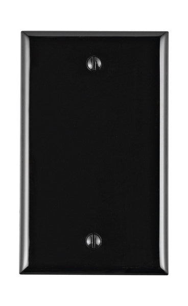 Leviton Black 1 gang Nylon Blank Wall Plate 1 pk