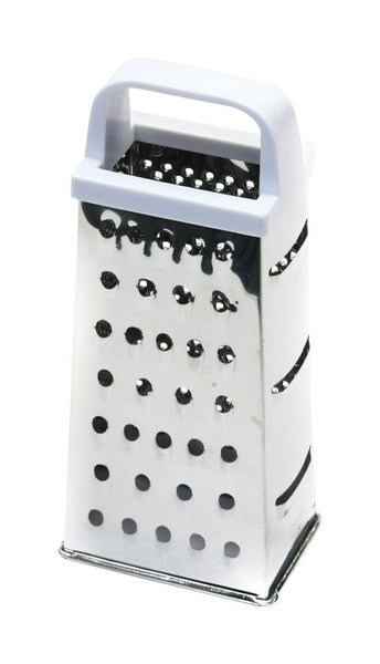 Chef Craft 3-1/2 in. W x 8 in. L Silver/White Plastic/Stainless Steel 4-Sided Pyramid Grater (Pack of 3)