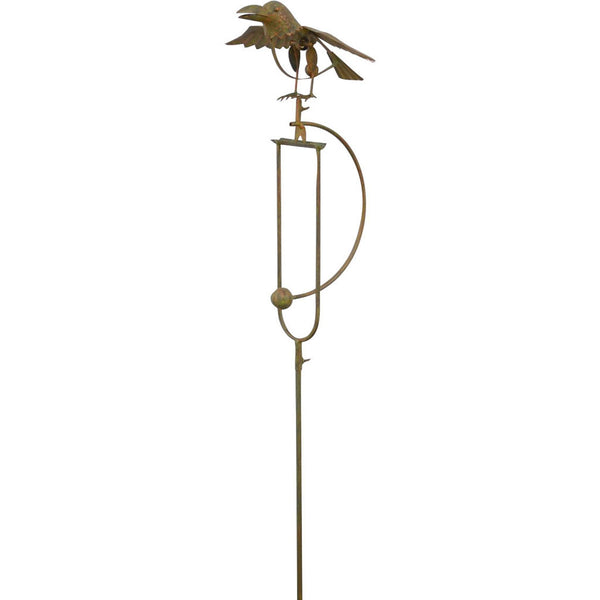 Estaca balancín de pájaro de metal de Esschert Design