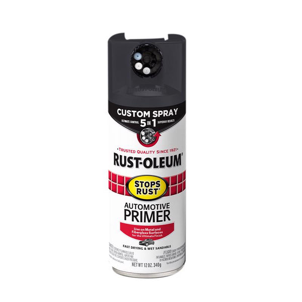 Rust-Oleum Stops Rust Flat Dark Gray Primer Spray 12 oz (Pack of 6)