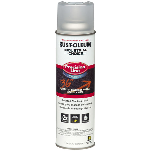 Pintura para marcado invertido transparente Rust-Oleum Industrial Choice, 17 oz (paquete de 6)
