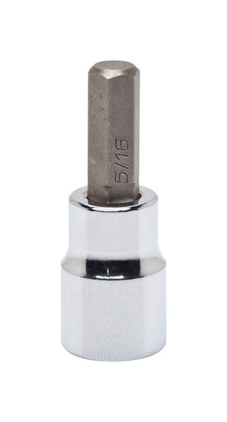 Dado con punta hexagonal estándar SAE de 6 puntas, con impulsor de 5/32 pulg. x 3/8 pulg., en forma de media luna, 1 pieza