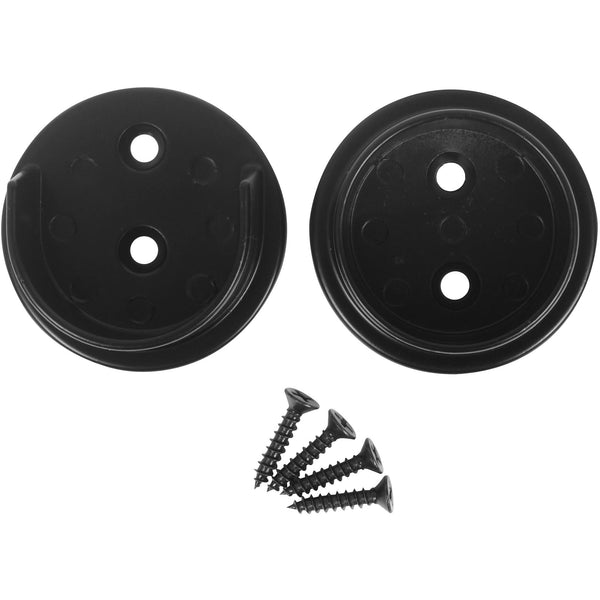 Heavy-Duty Pole Sockets (2-hole) - Matte Black