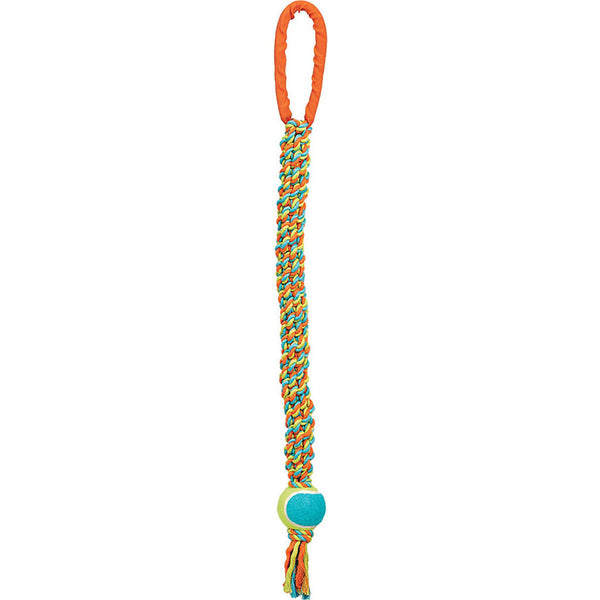 Juguete de cuerda y pelota de tenis para tirar de Chomper
