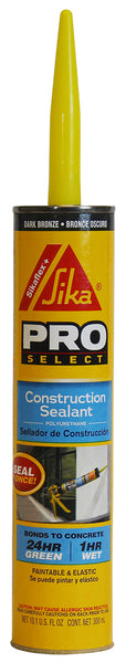 Sellador de poliuretano para construcción Sika Corporation 515310 Pro Select de 10,1 oz, color bronce oscuro