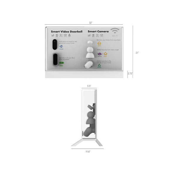 Kit de señalización de plástico transparente Made Easy de 1,22 pulgadas de largo para Smart Home de Globe Electric