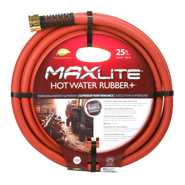 Manguera industrial roja de 5/8 pulg. de diámetro (paquete de 8)