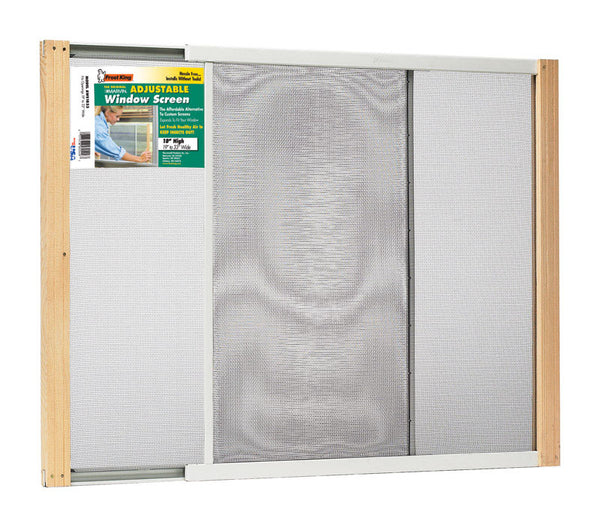 Malla mosquitera ajustable de acero Frost King de 19 a 33 pulgadas de ancho (paquete de 12).