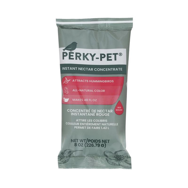 Concentrado de néctar instantáneo para colibríes Perky-Pet con sacarosa, 8 oz.
