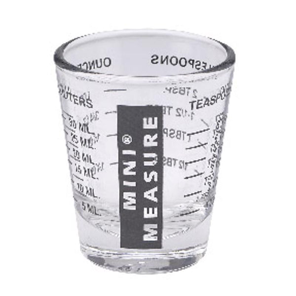 Vaso medidor Harold Import Glass, color negro, 1 oz (paquete de 12)