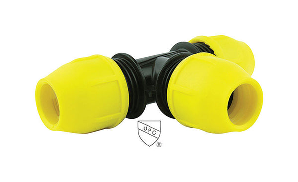 Conexión en T de polietileno Home-Flex subterránea de 1/2 pulg. IPS x 1/2 pulg. D IPS