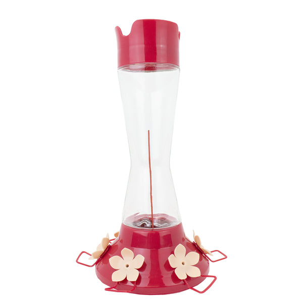 Perky-Pet Hummingbird 20 oz Glass/Plastic Pinch-Waist Nectar Feeder 6 ports (Pack of 2)