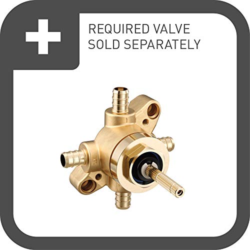 Brushed nickel M-CORE transfer M-CORE transfer valve trim