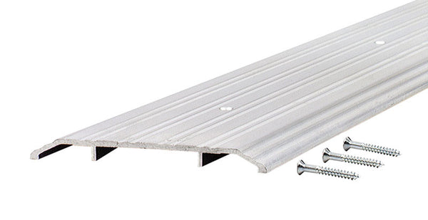 M-D Building Products 6 in. W x 36 in. L Aluminum Fluted Saddle Threshold Silver